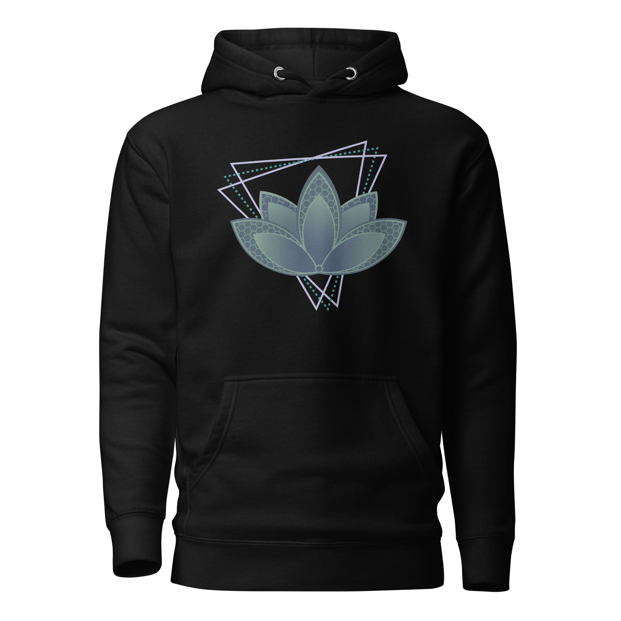 Black Melancholyc Dream Graphic Hoodie Front View