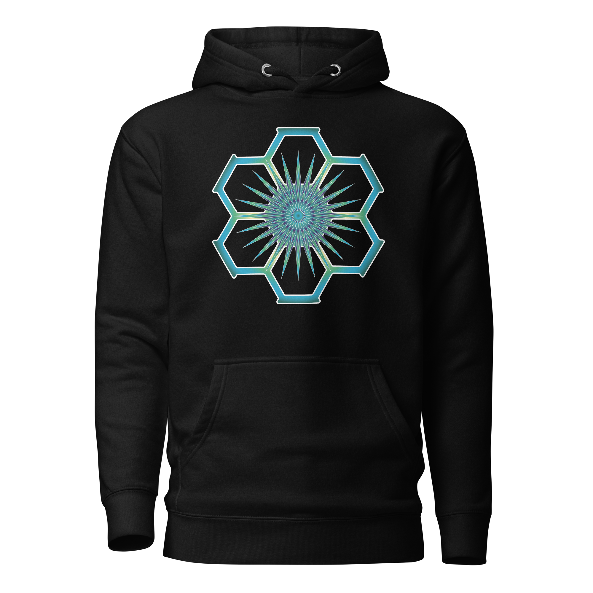 Black Endorphins Graphic Hoodie Front View