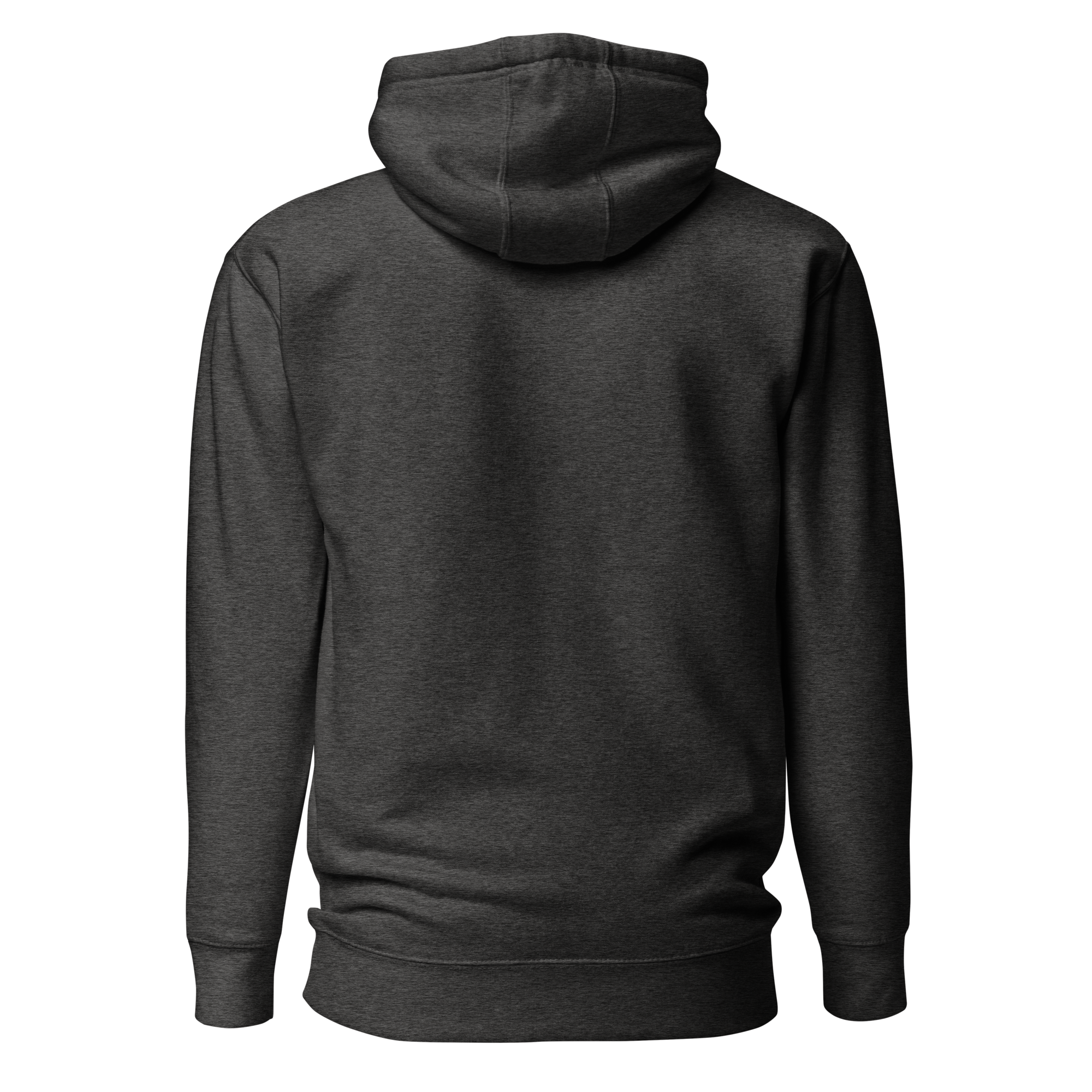 Charcoal Heather MiHi Graphic Hoodie Back View
