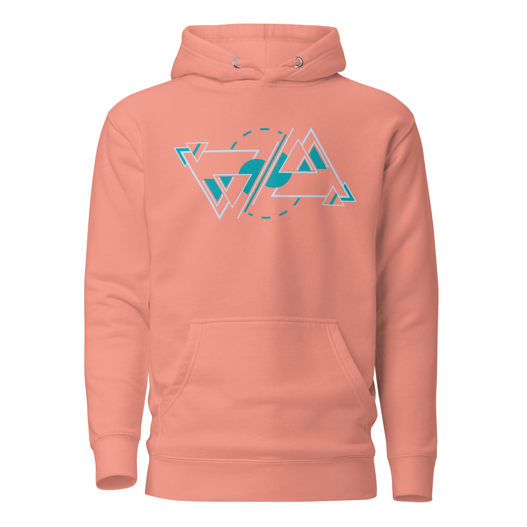 Dusty Rose Rheah & Lofny Graphic Hoodie Front View