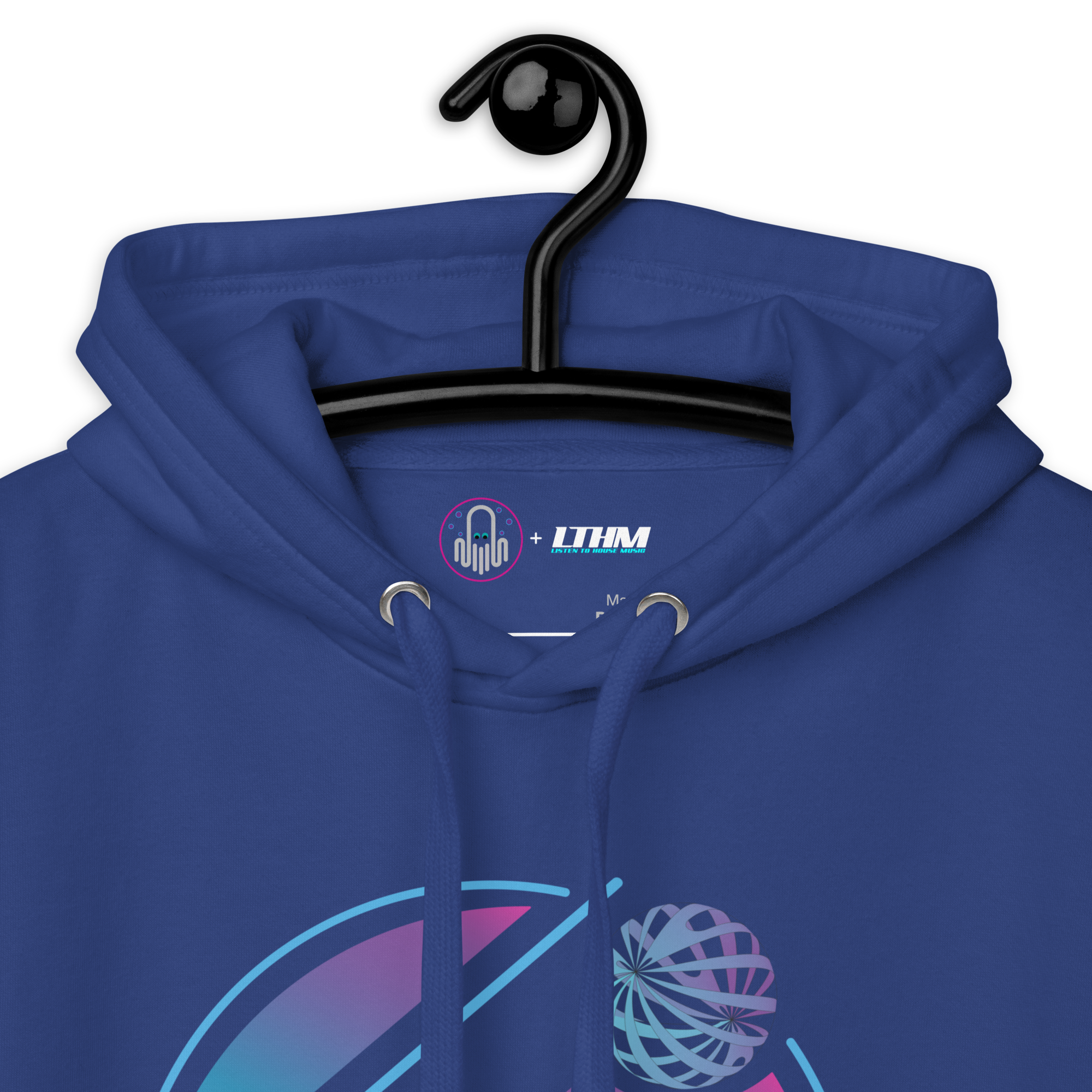 Team Royal Space Paradox Graphic Hoodie On a Hanger View