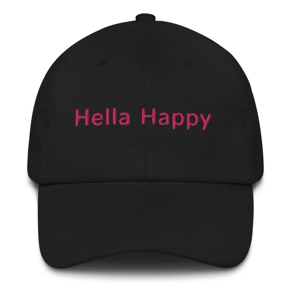 Hella Happy Dad Hat Pink