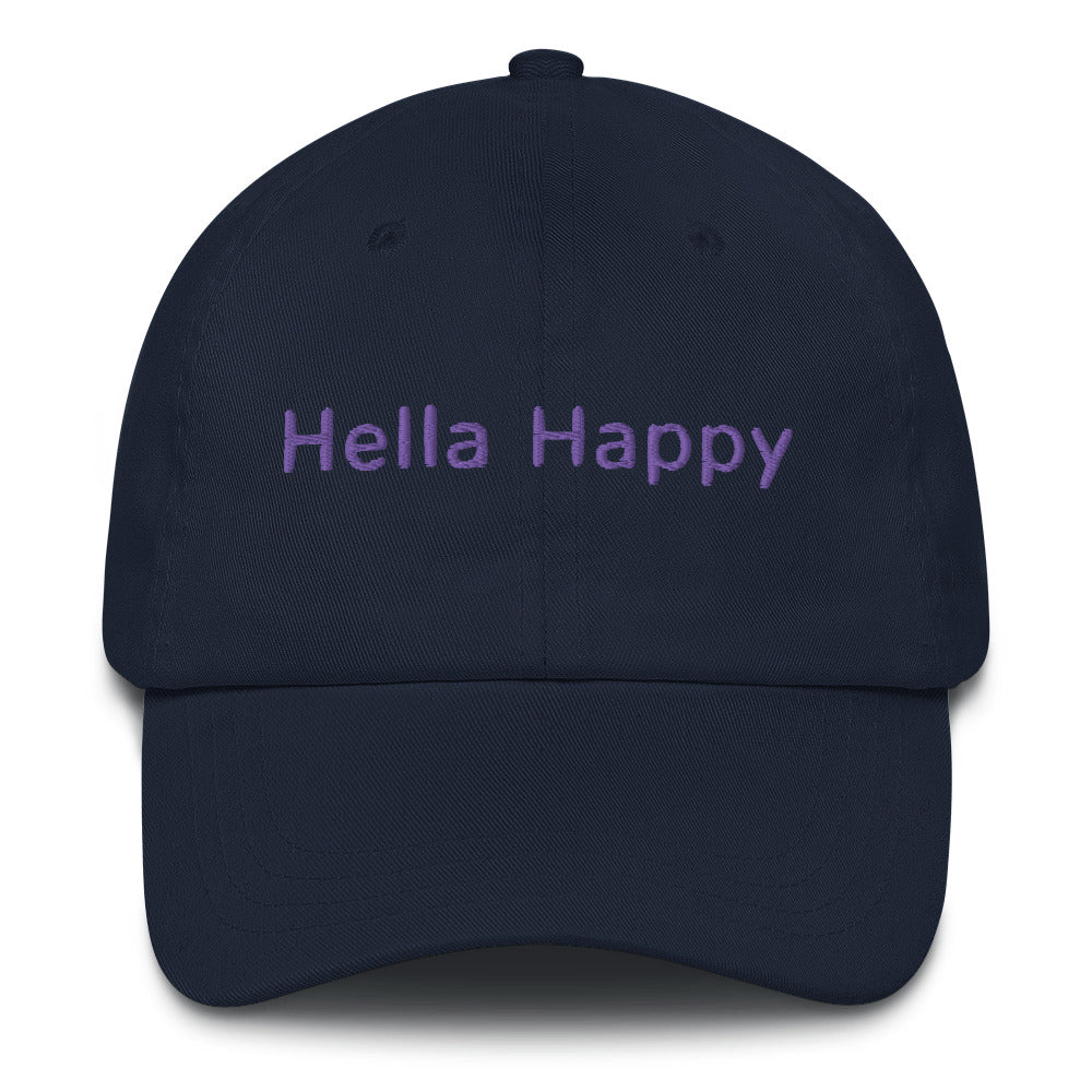Hella Happy Dad Hat Purple