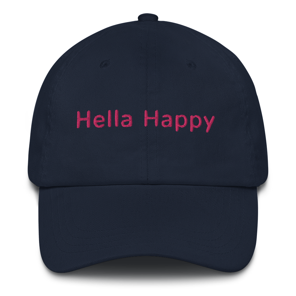 Hella Happy Dad Hat Pink