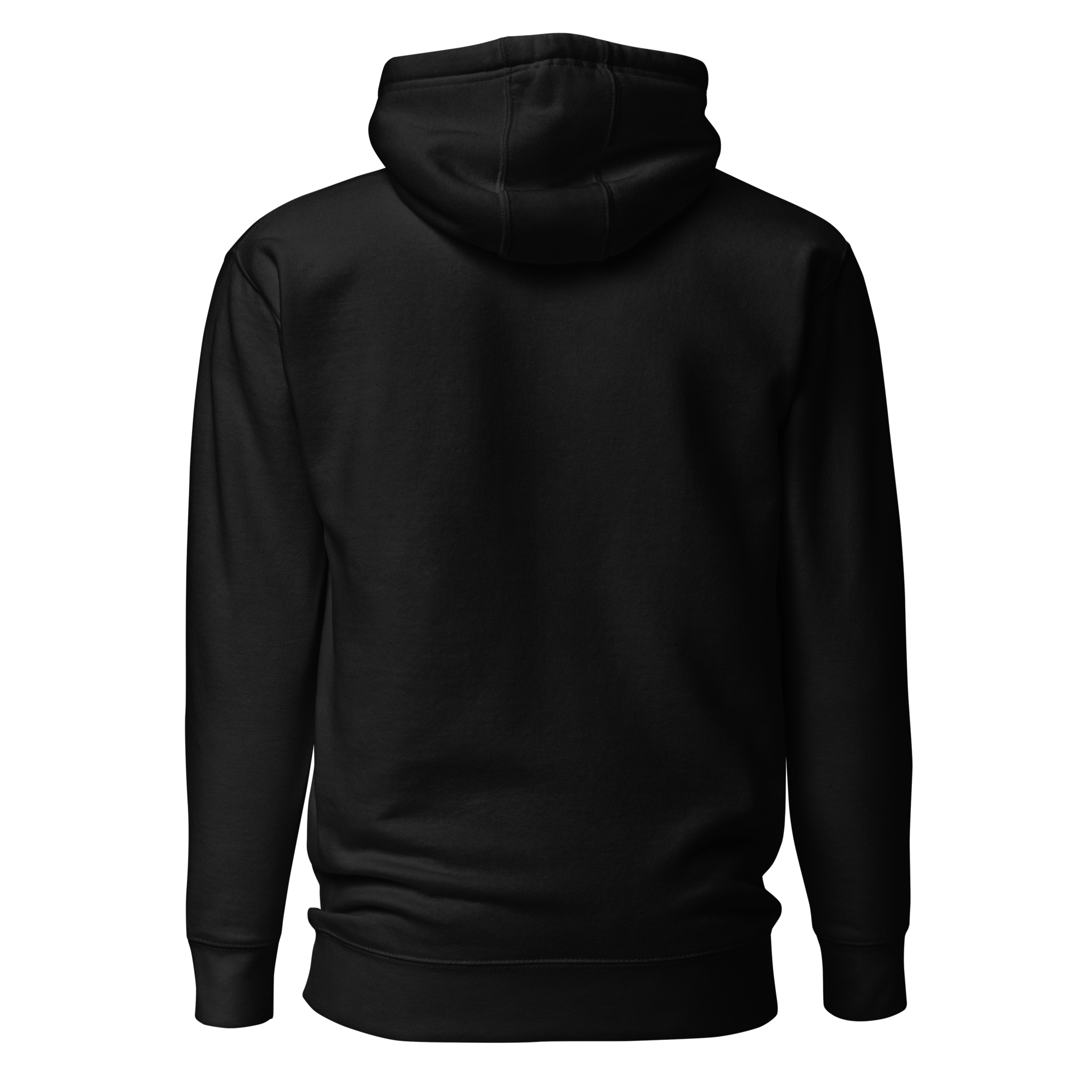 Black The Hunter Graphic Hoodie Back View