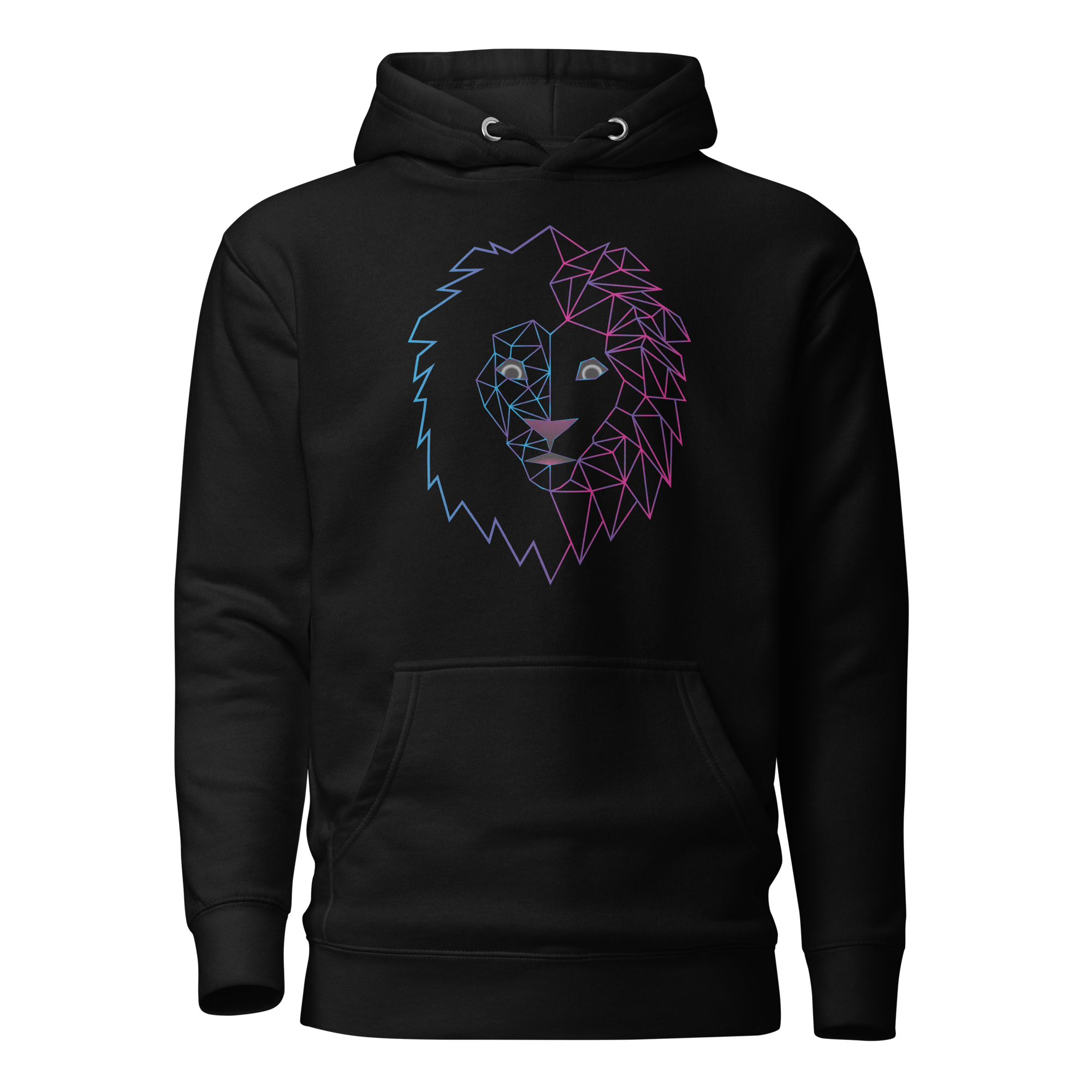 Black The Hunter Graphic Hoodie Front View