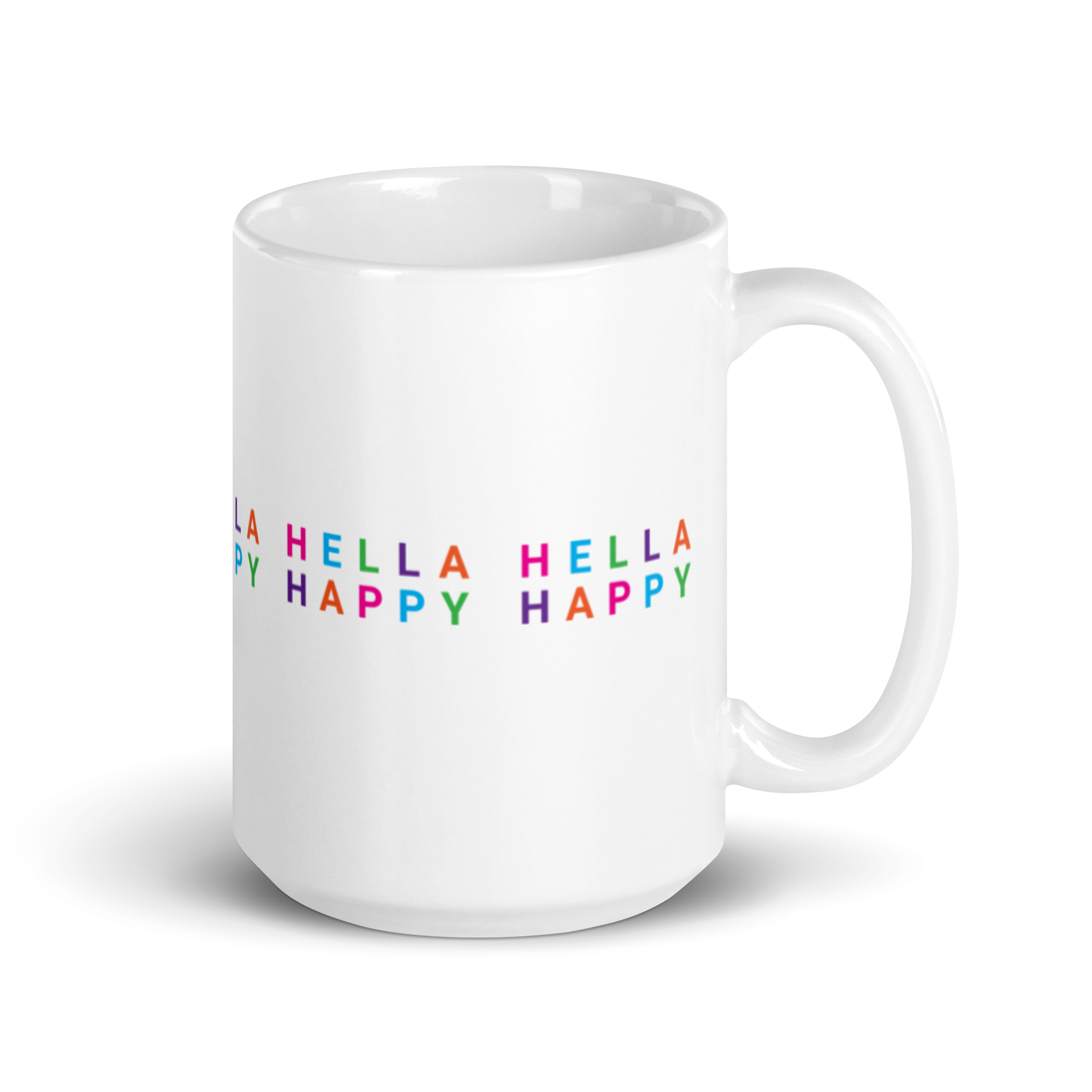 Hella Happy Rainbow Mug